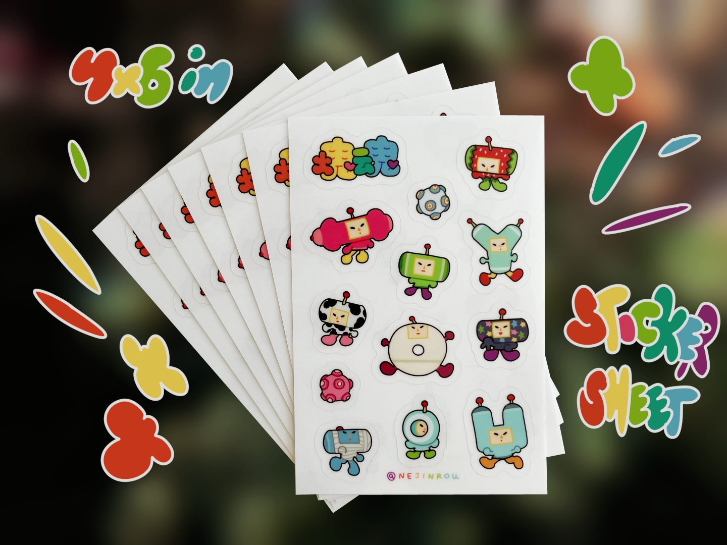 Katamari Sticker Sheet