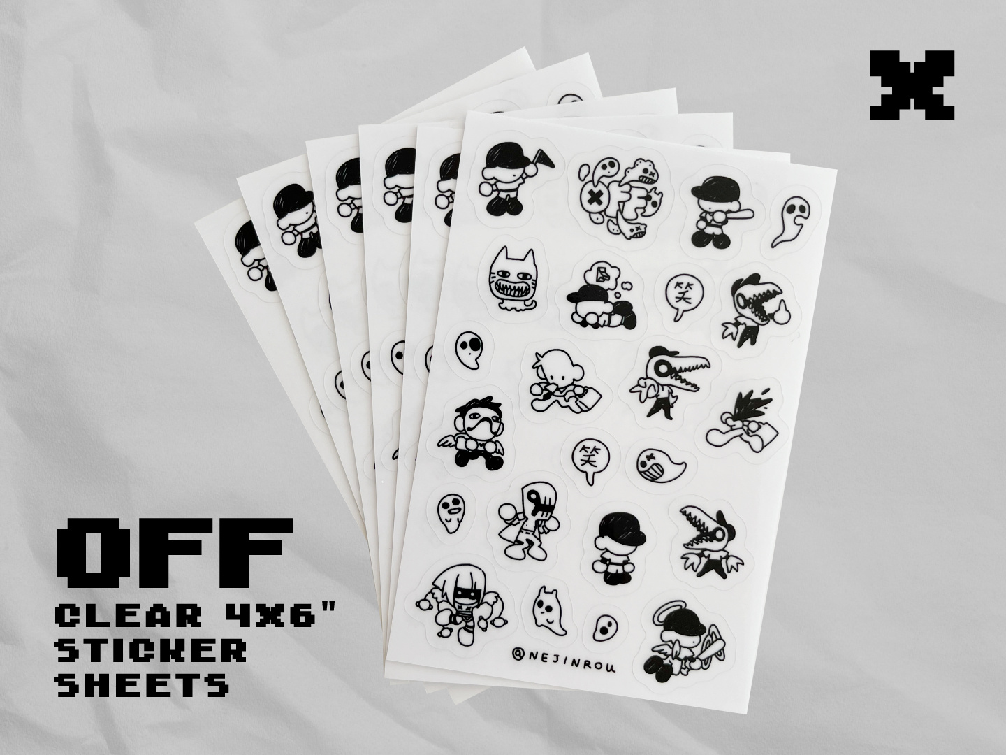 Off Sticker Sheets