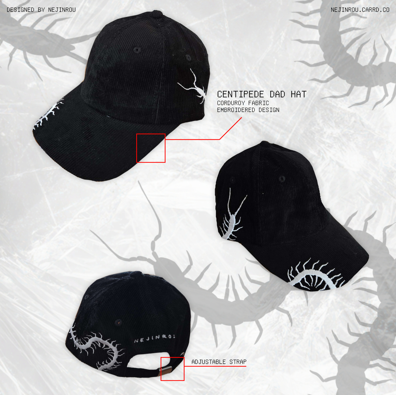 Centipede Dad Hat