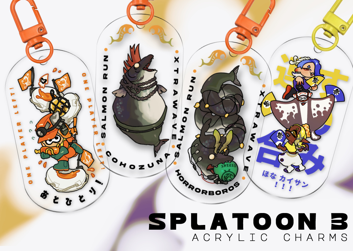 Splatoon Dogtag Charms