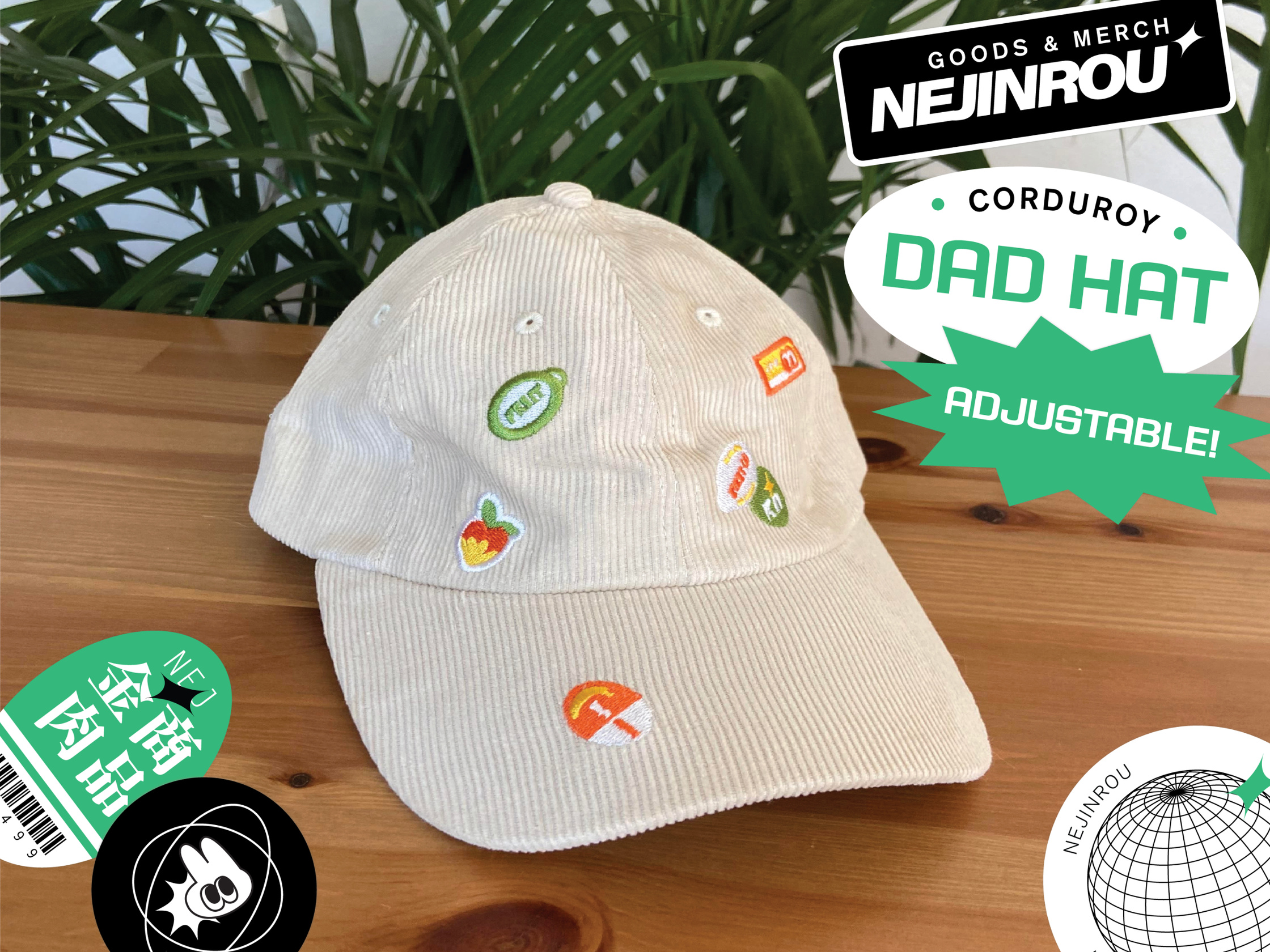 Fruit Stickers Dad Hat